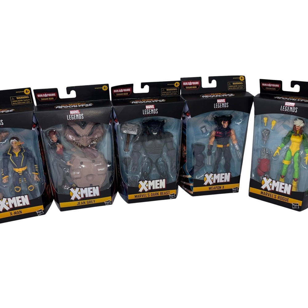 Marvel Legends X-Men Age of Apocalypse Lot 5 Dark Beast Weapon X Rogue NEW